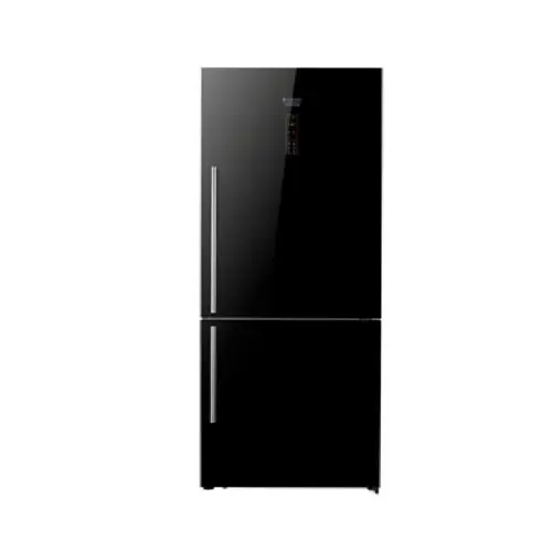 Beko 480 Liter A+++ No-Frost Black Glass Refrigerator